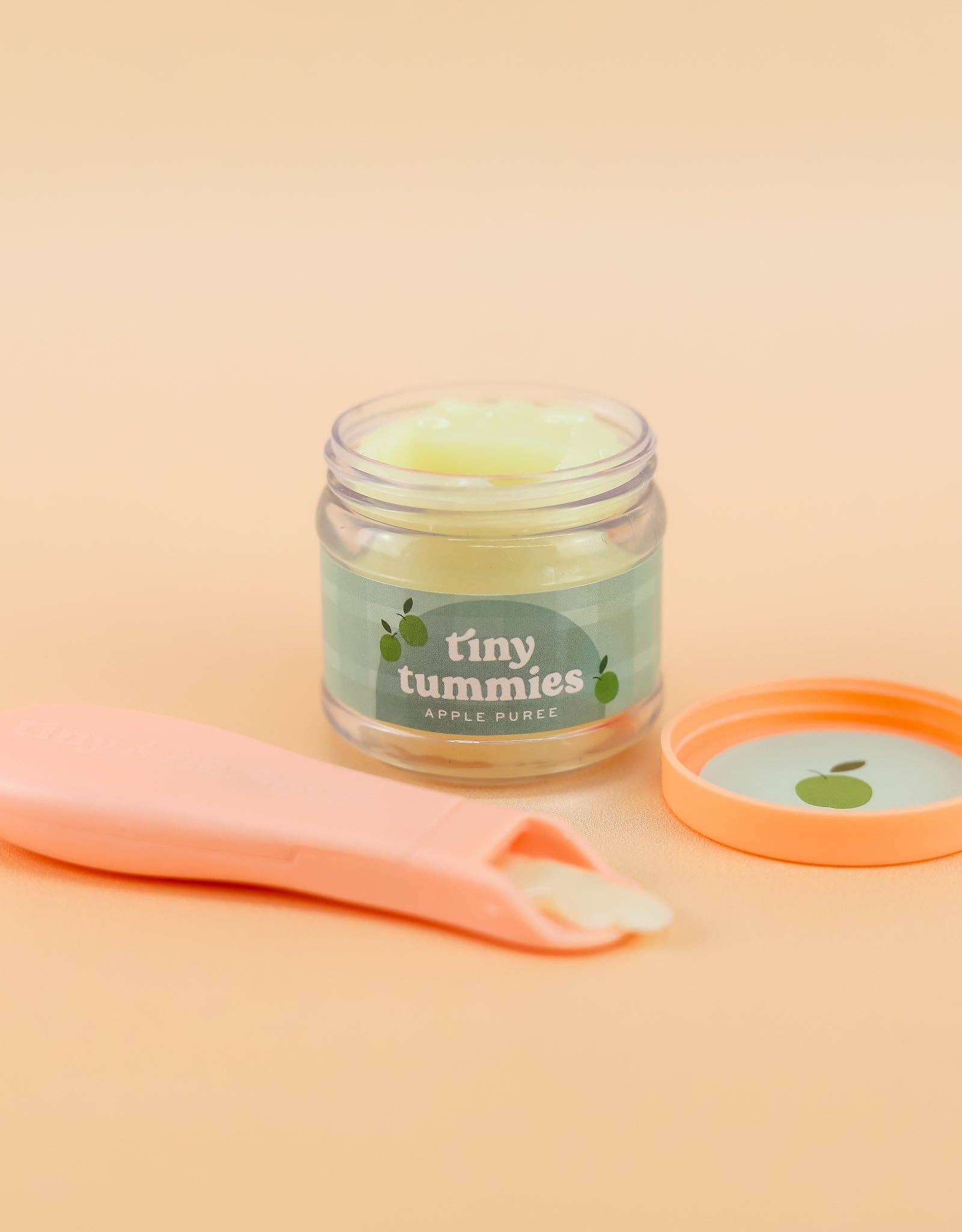 Tiny Tummies - Apple jelly food - Jar and spoon - Tiny Harlow