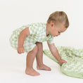 Load image into Gallery viewer, Green Checker | Bamboo Two Piece Short Set
