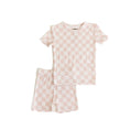 Load image into Gallery viewer, Pink Checker | Bamboo Two Piece Short Set
