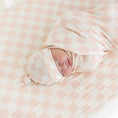 Load image into Gallery viewer, Pink Checker | Crib Sheet
