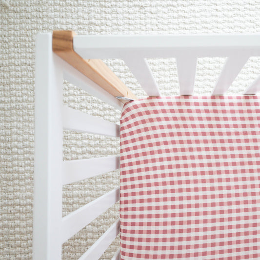 Berry Gingham | Bamboo Crib Sheet