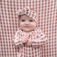 Load image into Gallery viewer, Berry Gingham | Bamboo Crib Sheet
