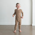 Load image into Gallery viewer, Brown Check | Bamboo Two Piece Set

