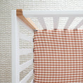 Load image into Gallery viewer, Chocolate Gingham | Bamboo Crib Sheet
