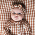 Load image into Gallery viewer, Chocolate Gingham | Head Wrap
