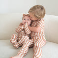 Load image into Gallery viewer, Chocolate Gingham | Bamboo Zip Romper
