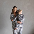 Load image into Gallery viewer, B&W Wavy Checker | Women's Flare Set
