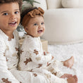Load image into Gallery viewer, Gingerbread | Bamboo Zip Romper
