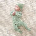 Load image into Gallery viewer, Trippy Bunny - Sage Green | Bamboo Zip Romper
