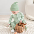 Load image into Gallery viewer, Trippy Bunny - Sage Green | Bamboo Zip Romper
