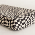 Load image into Gallery viewer, B&W Wavy Checker | Changing Pad Cover
