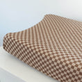 Load image into Gallery viewer, Brown Check | Changing Pad Cover
