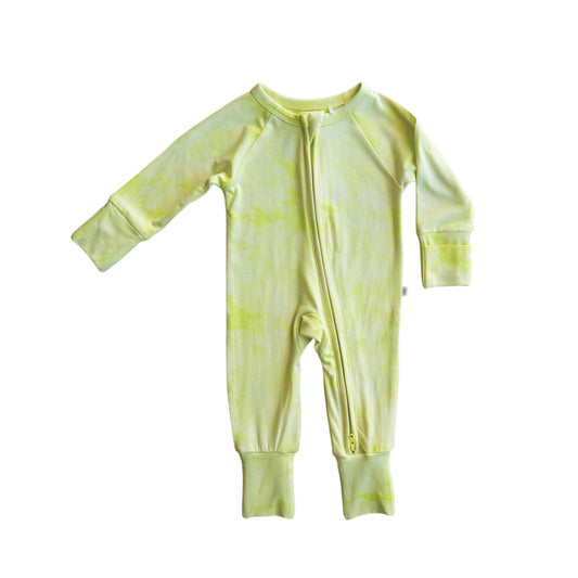 Sunny Lime | Bamboo Zip Romper