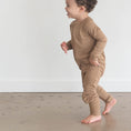 Load image into Gallery viewer, Brown Check | Bamboo Zip Romper
