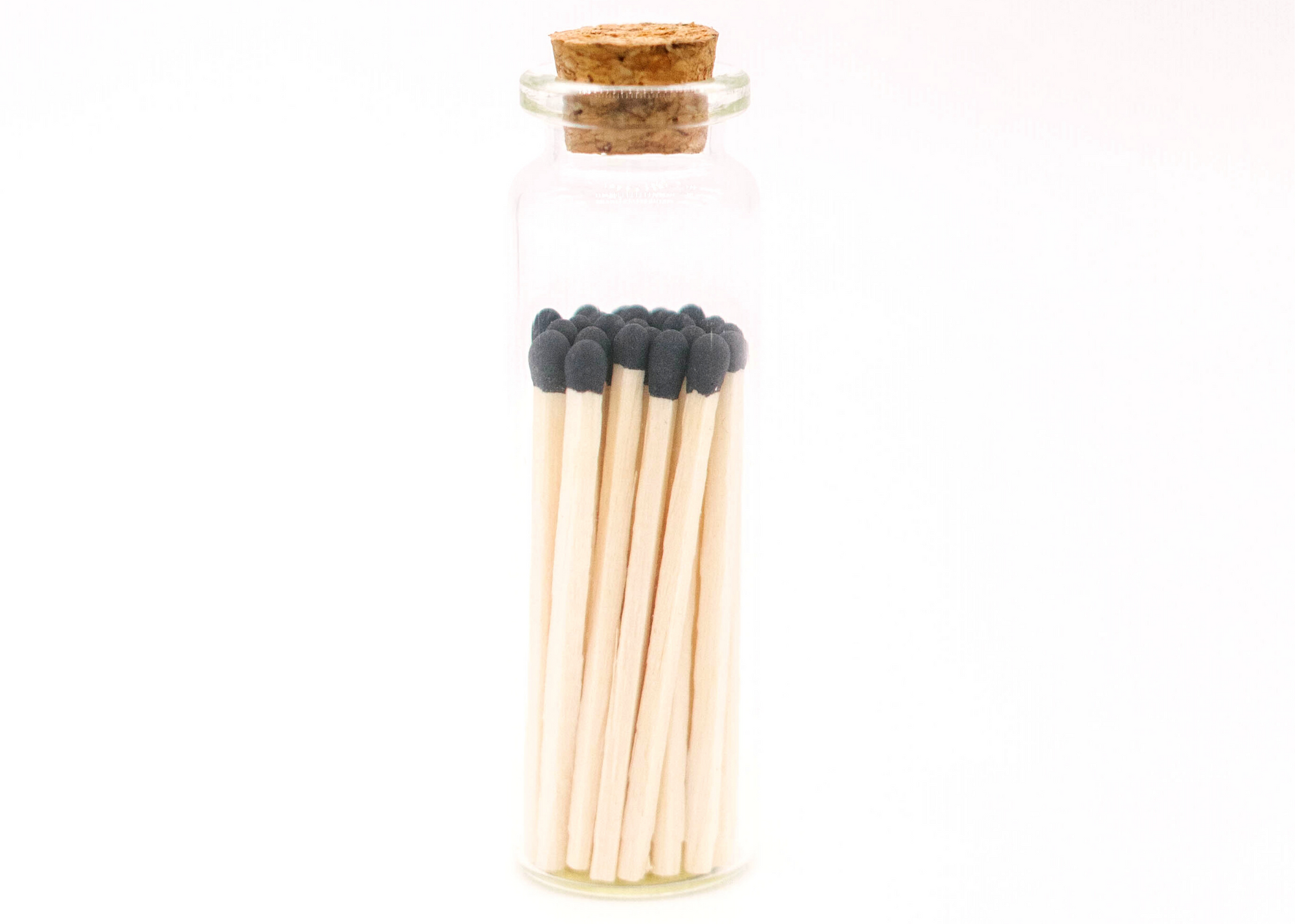 River Birch Candles - 2in Black Tip Decorative Matches In Jar with striker