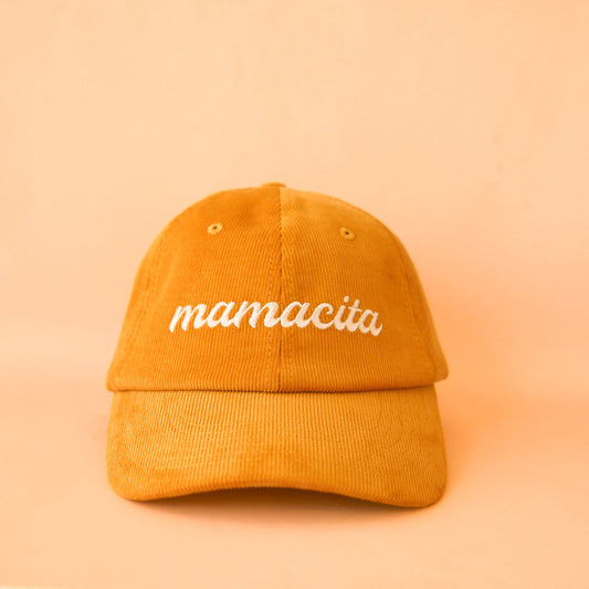 Sunshine Studios - Mamacita Baseball Hat | Golden (Corduroy Dad Cap)